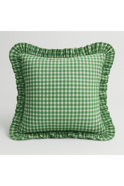 Belomia Home Collection Κάλυμμα μαξιλαριού με βολάν με διπλό σχέδιο πουέτικαρ...