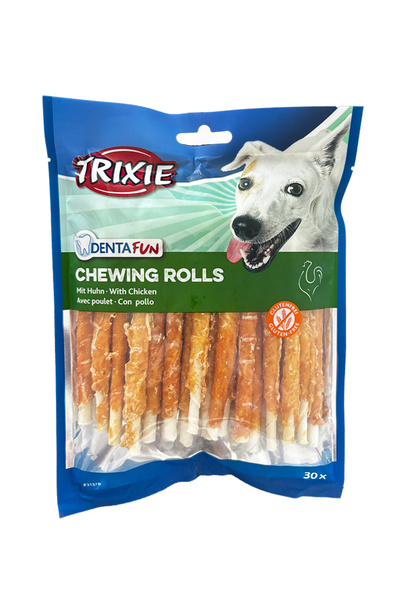 Trixie Dog Treats, Denta Fun, Chicken Rolls, 30 pcs/ 12 cm/240 g 31378