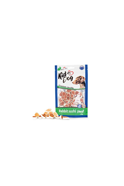 KIDDOG Recompense Pentru Caini, Mini Sushi Cu Iepure, 80 g, A04803