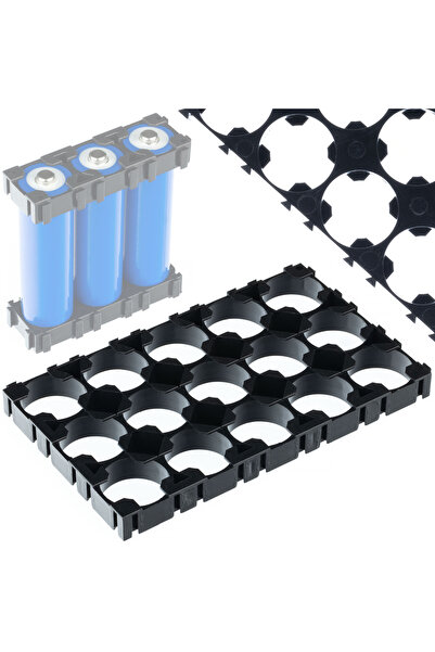 Rosfix Carcasă Baterii 18650 3x5 | Plastic Rezistent | Pentru 15 Celule Li-Ion