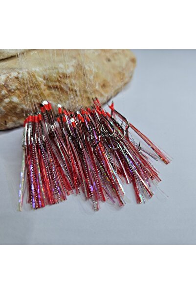 ALDOS Çapari Köstek 50'li İstavrit, Çapari Kösteği Kırmızı Gece Çaparisi 12 no