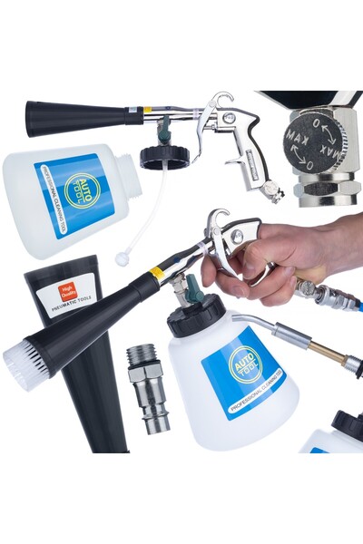 Rosfix Pistol Curățare Tornado T02 II | Rezervor 1L, 6–9 Bar, Aluminiu