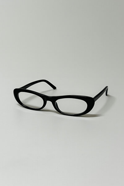 Eyesofia Laurent Slim Thin Black Framed Blue Block Blue Light Filter Women's Glasses