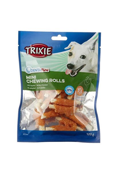 Trixie Recompense Pentru Caini, Denta Fun, Rulouri Cu Pui, 6 cm/120 g, 31346