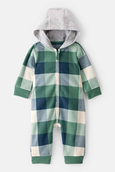 Carter's Baby Boy Navy Blue Hooded Jumpsuit