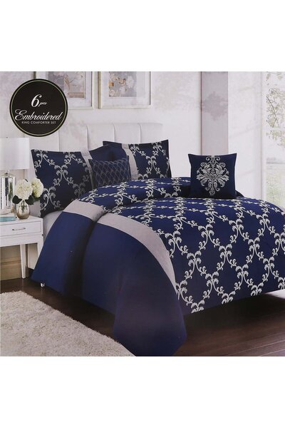MAPLE LEAF King Comforter Set 240x260cm 6pcs Set Assorted