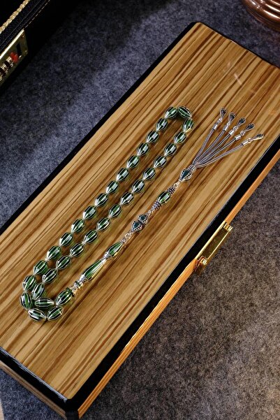 dergah tesbih Full Gümüş Premium El İşçiliği Nakkaş İmame Ateş Kehribar Tesbih