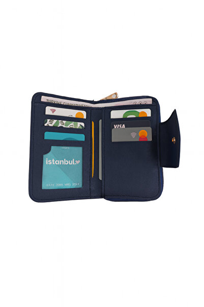 UCCELLO Leather Look Women's Wallet with Zipper Closure, Multiple Compartments for Cards and Money Compartment