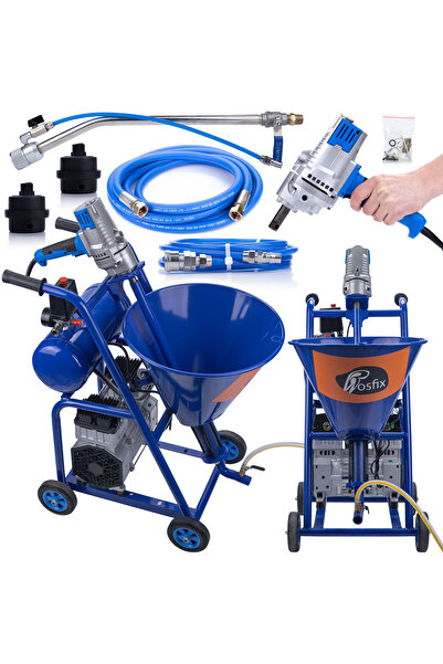 Rosfix Agregat Tencuială Blue Dragon BD41 – 4100W 15L/Min 20MPA | Cu Mixer