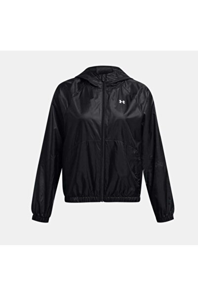 Under Armour Women's Black Sporty Windbreaker – Lightweight and Stylish Windbreaker
