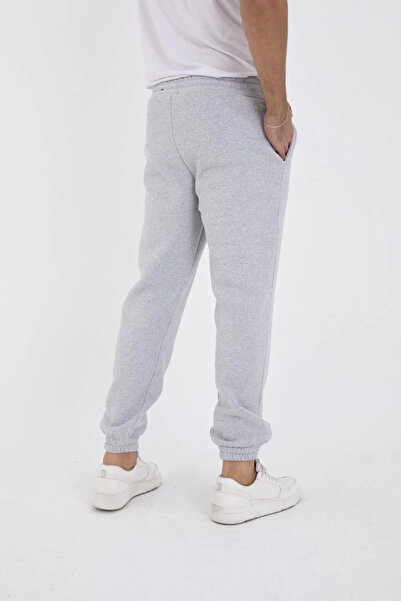GökTR Unisex Winter Three Thread Elastic Sweatpants - Gray