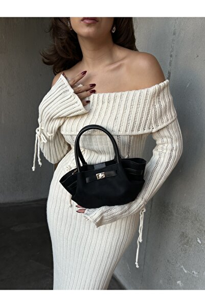 HONEY BAG Vudi Burgundy Women's Handbag with Special Lock Accessory