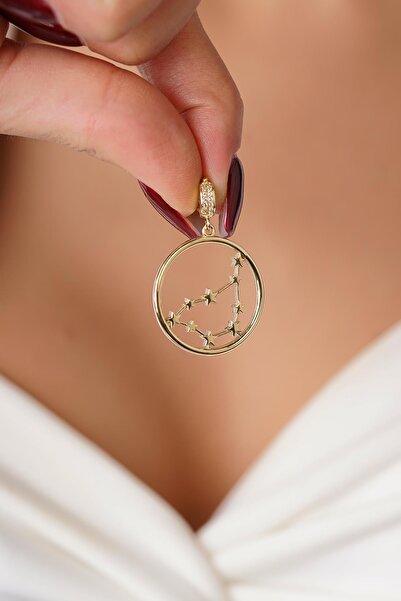 Fiyonk Kuyumculuk 14 Ayar Altın Oğlak Burcu Kolye Ucu Burç Yıldız Haritası