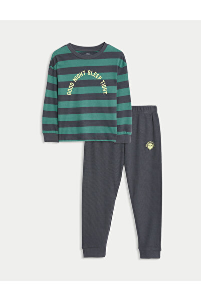 Marks & Spencer Grafik Çizgili Pijama (12–8 Yaş)