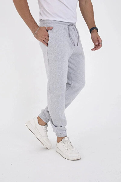 GökTR Unisex Winter Three Thread Elastic Sweatpants - Gray