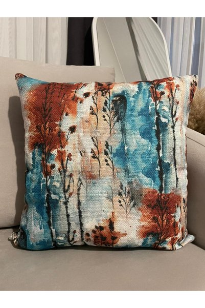nissahome Autumn Concept Digital Print Linen Throw Pillow Cover