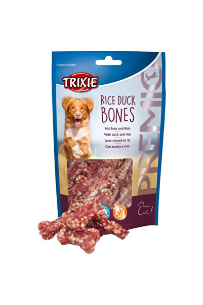 Trixie Recompense Pentru Caini, Premio, Oase Cu Rata Si Orez, 80 g, 31742