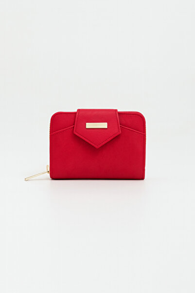 UCCELLO Leather Look Women's Wallet with Zipper Closure, Multiple Compartments for Cards and Money Compartment