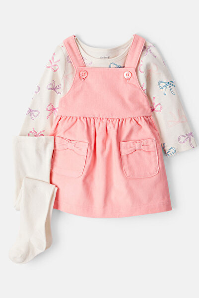 Carter's Baby Girl Pink Salopet Set