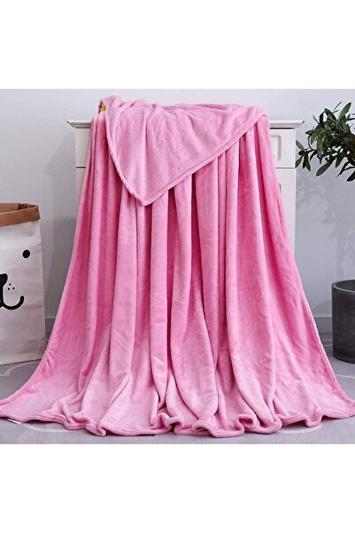 MAPLE LEAF Flannel Blanket 220x240cm Pink