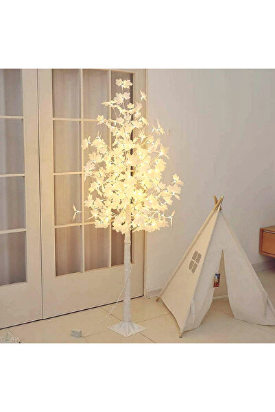 Wertcraft Copac decorativ sarbatori, iluminat 128 LED, 170 cm, alb cald