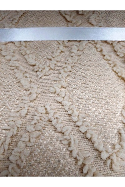 Prestij Puffy Yakut 3 Parça Çift Kişilik Yatak Örtüsü, Pike Örtüsü (250x260)-Kahve