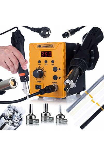 Rosfix Stație Lipire 858D Ultra Set 50 Tije | 700W, 100–480°C, Plastic PP/PE/...