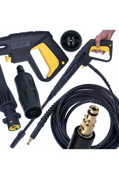 Rosfix Set Pistol + Furtun 10M Click | Compatibil cu aparat de spălat Kärcher...