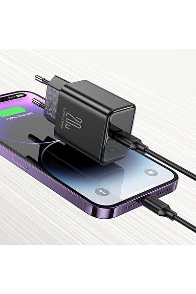 Joyroom Încărcător USB C, Joyroom, PC, 20W, Negru (JR-TCF06)