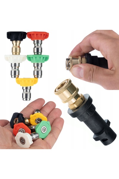 Rosfix Set Duze 0°–40° + Adapter Bayonet | Compatibil cu Kärcher K2–K7
