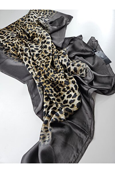 sem oyuncak Vual Silk Shawl Luxury Leopard Patterned 90X180