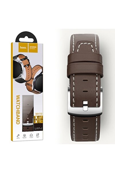 Hoco - curea din piele (WH10), pentru ceasuri, conectori de 20 mm, seria GT Original, culoare cafea