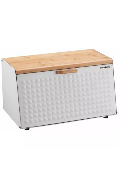 Klausberg Cutie pentru pâine KB 7468, 35,5 cm, Oțel, Bambus, Capac superior ș...