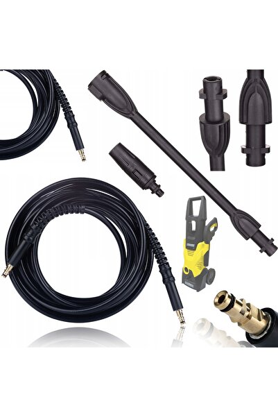 Rosfix Set Furtun 10M + Lancă Vario | Compatibil cu aparat de spălat Kärcher K2–K7