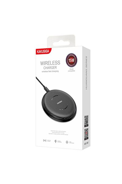 KAKU Încărcător wireless (KSC-562), 15W, 1xUSB-C, PD, Magnetic, Negru