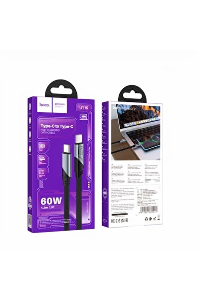 HOCO Premium Product Cablu Fast Charge Hoco USB-C la USB-C, PD 60W, Braided, ...