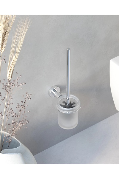 Sonia حامل فرشاة المرحاض من تكنو - كروم