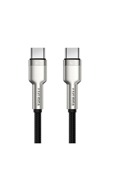 KAKUSİGA Data and Charging Cable KSC-685 USB-C to USB-C 60W PD, Grey