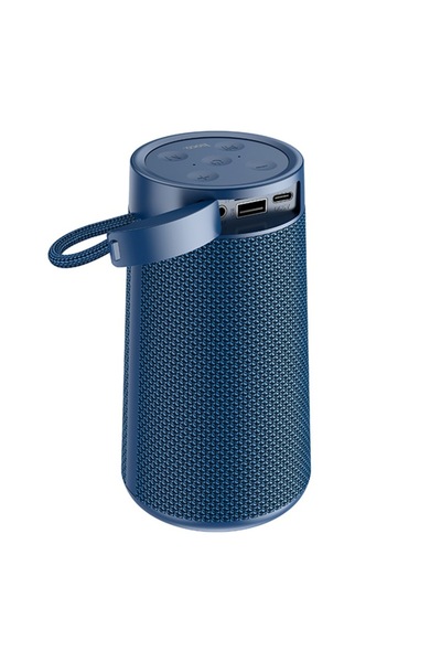 Hoco Wireless Speaker BT 5.0 FM, TF Card, Disk U, AUX, TWS, 5W, 1200mAh, Sports, A14, Navy Blue