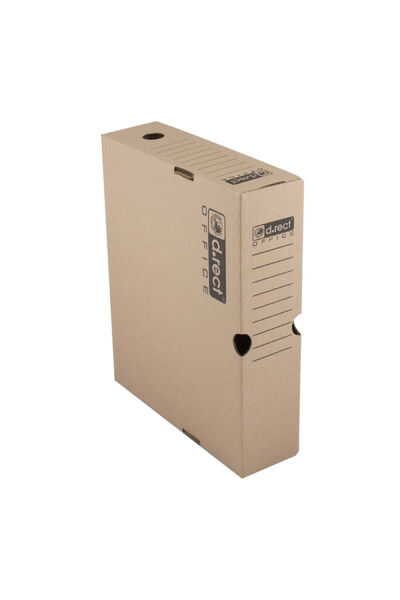 D.Rect A4 kraft filing box 80 mm 1080