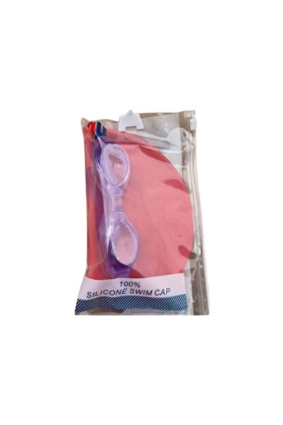 Toy Toy Toy Set de înot 2 în 1 – Cască din silicon + Ochelari de înot, roșii