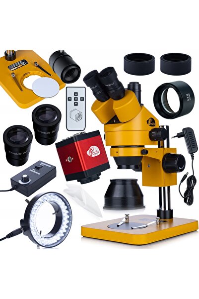 Rosfix Microscop Trinocular Mercury S 7–45x | Cameră FullHD + LED + Barlow 0.5x