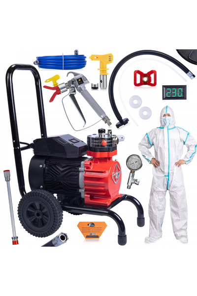 Rosfix Agregat Pistol Vopsea Red Storm RSS05 | 3500W 22MPa 18L/min Set