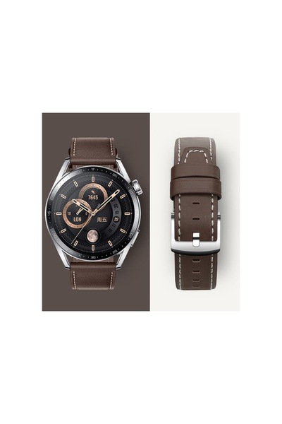 Hoco - curea din piele (WH10), pentru ceasuri, conectori de 20 mm, seria GT Original, culoare cafea