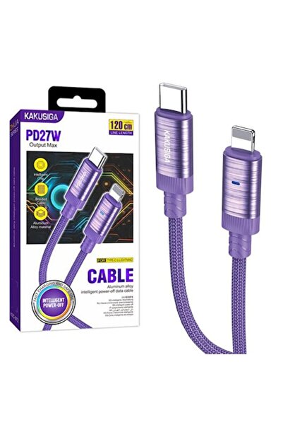 KAKU Cablu de date și încărcare (KSC-972), USB-A la Lightning, 3A, Smart On-O...