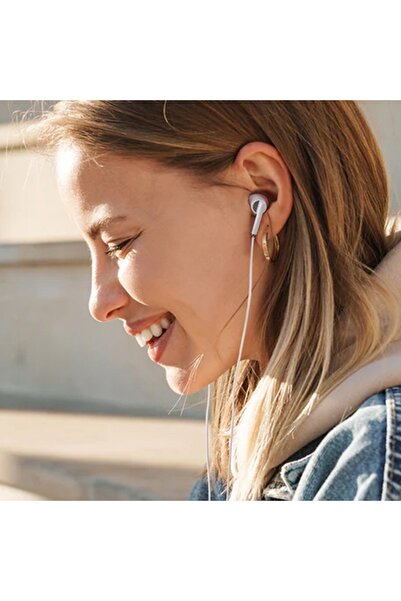 Joyroom Wired Earphones with Microphone Jack 3.5mm, Half In-Ear - (JR-EW07) - Black