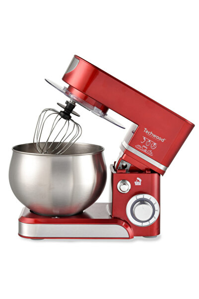 Techwood Planetary mixer TRO-1065, 1000W, 5 liters, 6 speeds,Pulse, ,Red/Stainless steel