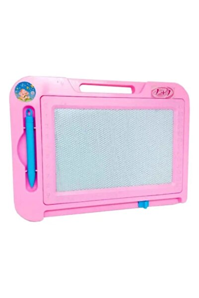 Toys Tabla de desen cu creion magnetic – jucarie creativa pentru copii, roz, dimensiuni 19x25 cm