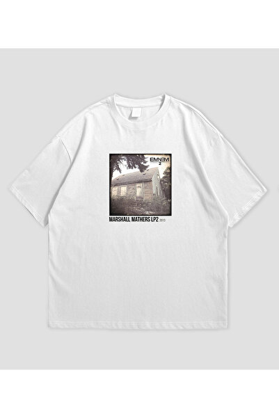 SVART WEAR إمينيم - تي شيرت كبير الحجم للجنسين