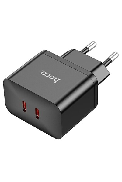 Hoco Încărcător N29 PD35W cu încărcare super rapidă, 2xUSB-C, negru